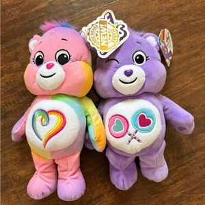 Care Bears Pink and Purple Plush Duo